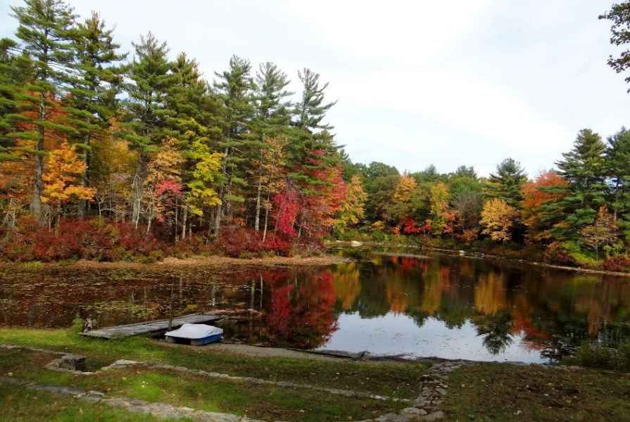 Boat Launch in Lake in Barrington, New Hampshire