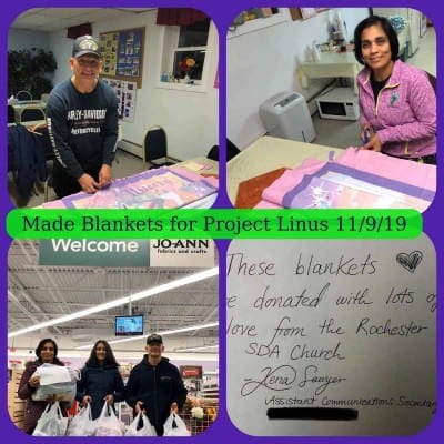 Made Blankets for Project Linus 11/9/2019