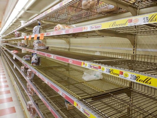 Empty Shelves at Market Basket