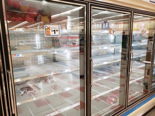 Empty Shelves at Market Basket