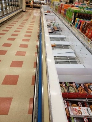 Empty Shelves at Market Basket